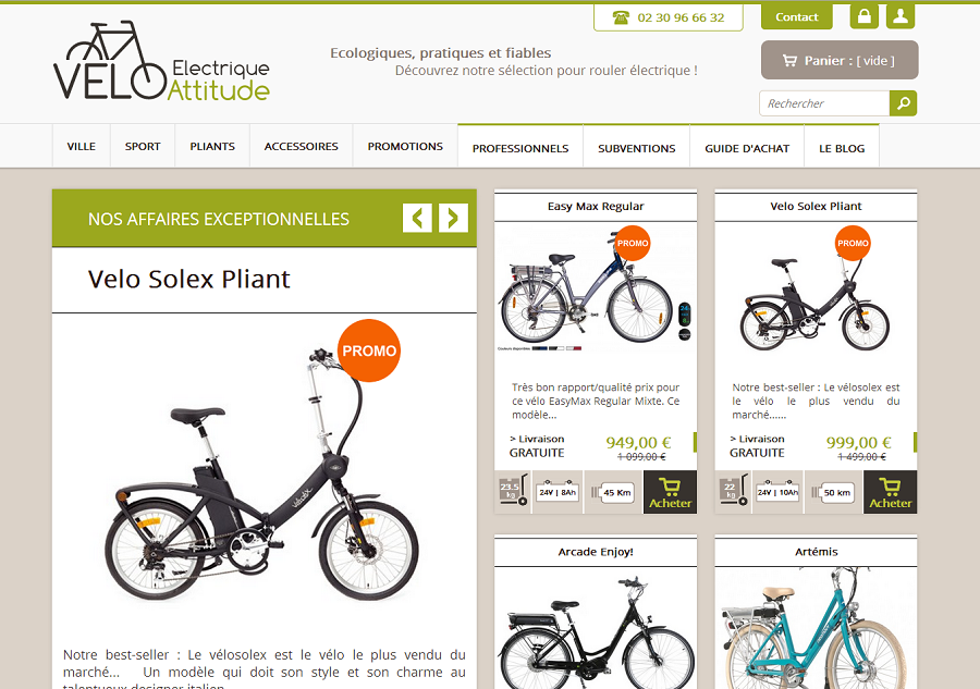 Velo Electrique Attitude vous presente son nouveau site internet Velo Electrique Attitude